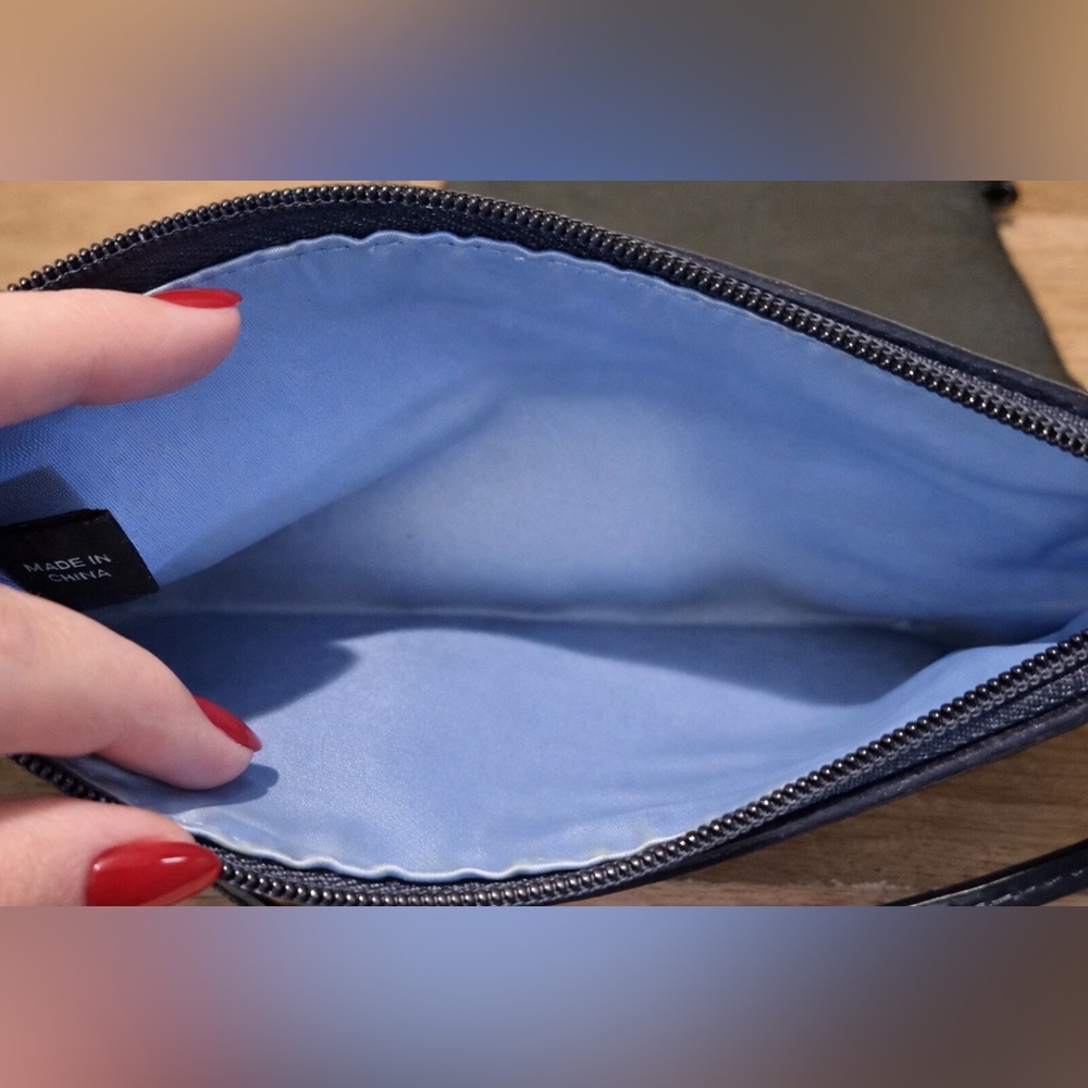 Coach Royal Blue Signature Wristlet –EUC - Picture 3 of 3